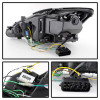 Spyder Projector Headlights DRL Black for 2006-2010 Lexus IS 250/350