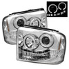 Spyder Projector Headlights LED Halo- LED Chrm for 05-07 F250/350/450 Super Duty
