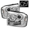 Spyder Projector Headlights LED Halo- LED Chrm for 05-07 F250/350/450 Super Duty