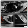 Spyder Projector Headlights Light Bar DRL Black for 2013-2015 Honda Accord 4DR
