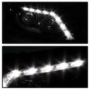 Spyder Projector Headlights Light Bar DRL Black for 2013-2015 Honda Accord 4DR