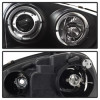 Spyder LED Halo DRL Black Headlights for 06-09 GTI / 06-09 Jetta Halogen Model