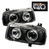 Spyder Projector Headlights LED Halo Black for 93-98 Volkswagen Jetta III