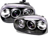 Spyder Projector Headlights LED Halo Black for 99-05 Volkswagen Golf IV