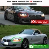 Spyder Projector Headlights LED Halo Black for 03-08 BMW Z4 w/ Halogen