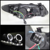 Spyder Projector Headlights LED Halo DRL Black for 07-10 Hyundai Elantra