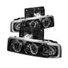 Spyder Projector Headlights LED Halo Black for 95-05 Chevy Astro / 95-05 Safari