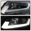 Spyder Projector Headlights - Light Bar DRL Black for 12-14 Honda Civic