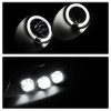 Spyder Projector Headlights LED Halo Black Smoke for 05-10 Chevy Cobalt