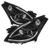 Spyder Projector Headlights Light DRL LED Halo Black for 10-12 Nissan Altima 4Dr