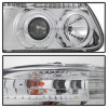 Spyder 1PC Projector Headlights LED Halo Chrome for 95-01 Ford Explorer
