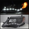 Spyder Projector Headlights DRL Black for 12-14 Toyota Camry