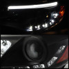 Spyder Projector Headlights DRL Black for 12-14 Ford Focus w/ Halogen