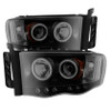 Spyder Projector Headlights CCFL Halo LED Black Smoke for 02-05 Ram 1500