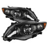 Spyder xTune Headlights - Black for 2009-2010 Toyota Corolla