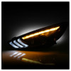 Spyder Projector Headlights - Seq Turn Light Bar - Black for 15-18 Ford Focus