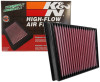 K&N Replacement Drop In Air Filter for 2017 Silverado 2500HD V8-6.6L DSL