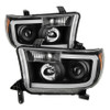 Spyder Xtune LED Light Bar Projector Headlights Black for 07-13 Toyota Tundra