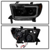 Spyder Xtune LED Light Bar Projector Headlights Black Smoked for 07-13 Tundra
