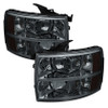 Spyder Xtune Crystal Headlights Smoked for 07-13 Chevy Silverado