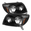 Spyder Xtune Crystal Headlights Black for 03-05 Toyota 4Runner