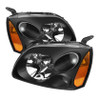 Spyder Xtune Amber Crystal Headlights Black for 04-08 Mitsubishi Galant