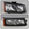 Spyder Xtune Headlights w/ Bumper Lights Black for 03-06 Silverado 2500HD