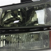 Xtune Crystal Headlights w/ Amber Lights Smoke for 03-06 Silverado 2500HD