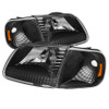 Xtune Crystal Headlights w/Corner Black for 97-03 Ford F150 / 97-02 Expedition