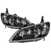 Spyder xTune Headlights - Black for 04-05 Honda Civic (Excl Hatchback/Si)