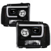 Spyder Projector Headlights - Light Bar DRL LED - Black for 05-07 Ford F150