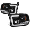 Spyder Spyder Version 2 Headlights Light Bar DRL Black for 09-16 Ram 1500