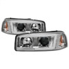 Spyder V2 Projector Headlights - DRL - Chrome for 99-06 Sierra 1500/2500/3500