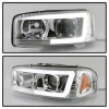 Spyder V2 Projector Headlights - DRL - Chrome for 99-06 Sierra 1500/2500/3500