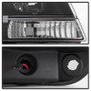 Spyder Projector Headlights - Light Bar DRL LED - Black for 99-04 Grand Cherokee
