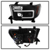Spyder Projector Headlights - Light Bar DRL - Black for 08-13 Toyota Sequoia