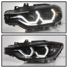 Spyder Projector Headlights LED DRL Black Smoke for 12-14 BMW F30 3 Series 4DR