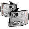 Spyder Version 3 Projector Headlights - Chrome for 07-13 Silverado 1500