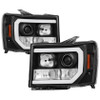 Spyder V2 Projector Headlights- Black for 07-13 Sierra 1500/2500/3500