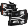 Spyder Version 3 Projector Headlights - Black for 07-13 Silverado 1500