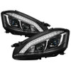 Spyder Headlights Black for 07-09 Mercedes W221 S Class w/ HID