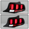 Spyder Light Bar Seq Turn Signal LED Tail Lights - Smoke for 10-12 Ford Mustang