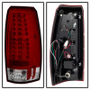 Spyder LED Tail Lights Red Clear for 07-13 Chevy Avalanche