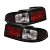 Spyder LED Tail Lights Black for 95-98 Nissan 240SX