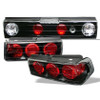 Spyder Euro Style Tail Lights Black for 88-91 Honda CRX