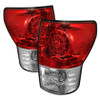 Spyder LED Tail lights Red Clear for 07-13 Toyota Tundra