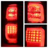 Spyder Light Bar LED Tail Lights Red Smoke for 2014-2016 Toyota Tundra