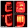 Spyder Light Bar LED Tail Lights Red Smoke for 2014-2016 Toyota Tundra