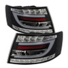 Spyder Light Bar LED Tail Lights Black for 05-08 Audi A6 4Dr Sedan( not fit Quattro)