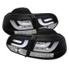 Spyder G2 Type With Light Bar LED Tail Lights Black for 10-13 Golf/GTI
